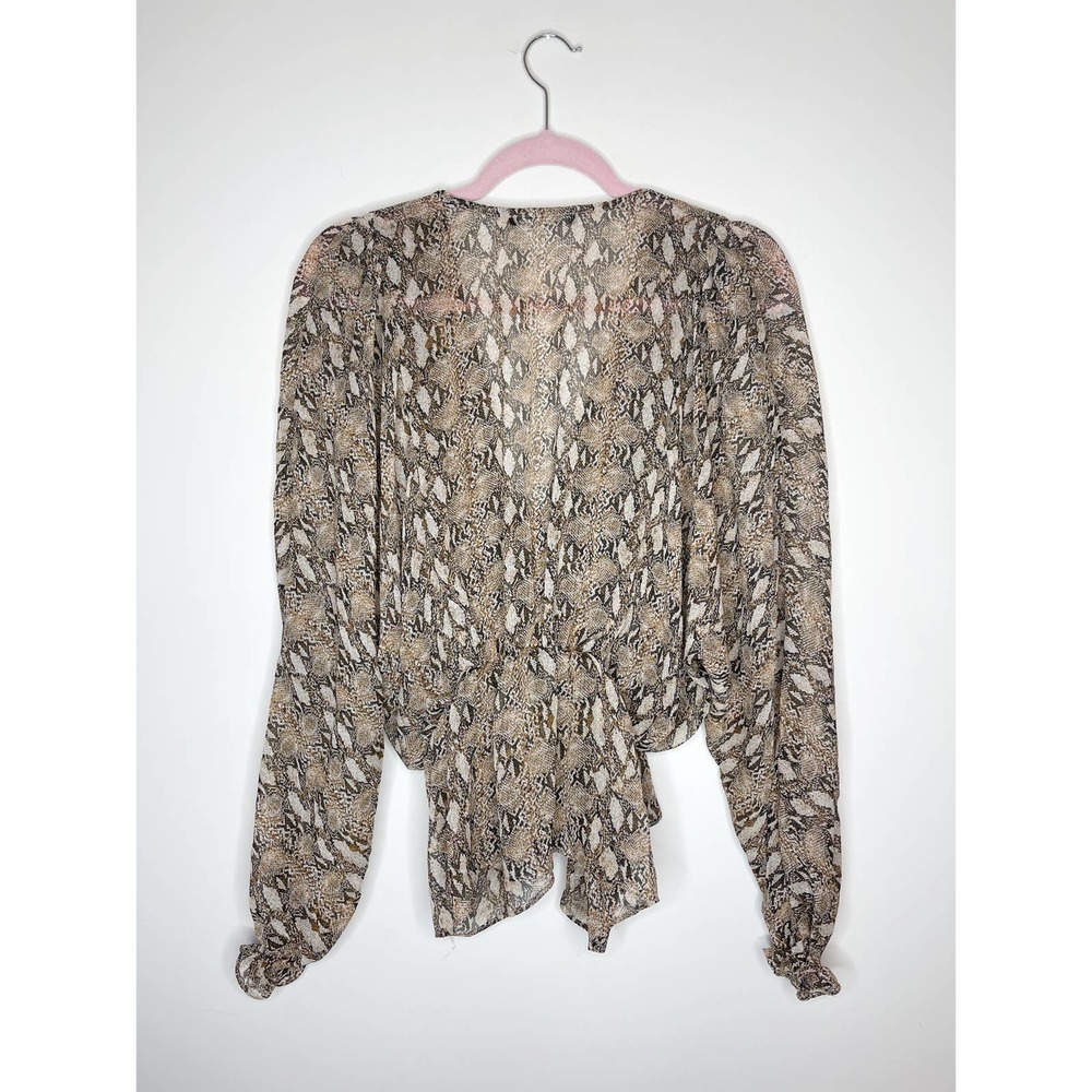 Nwot Generation Love Python Print Flowy Surplice … - image 4